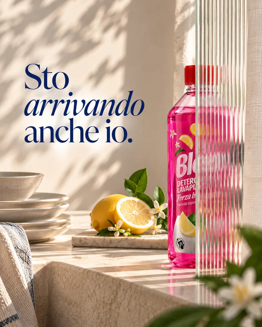 Detergente Piatti Forza Brillante rosa al limone: sto arrivando anche io